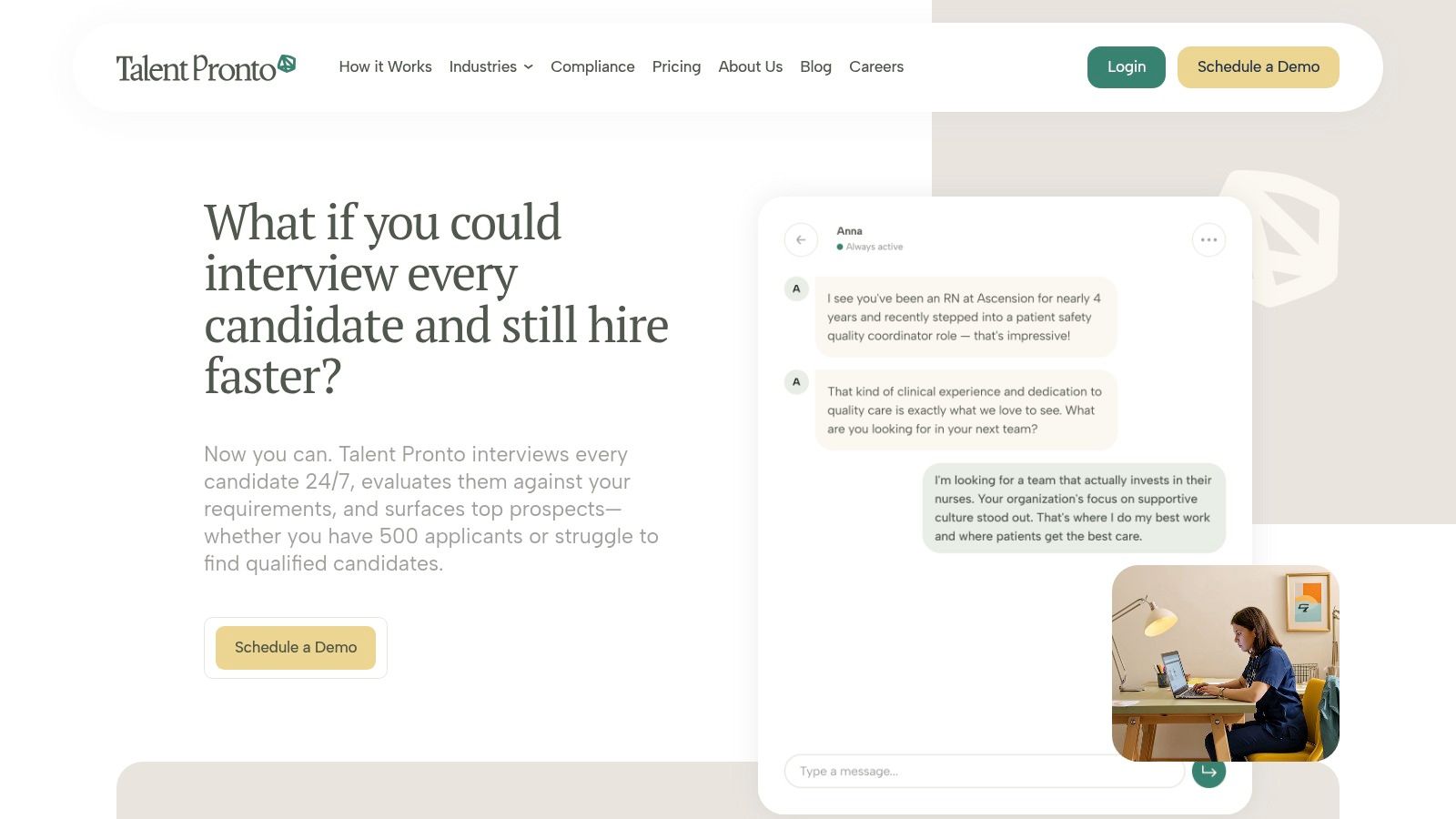 Screenshot from https://talentpronto.ai