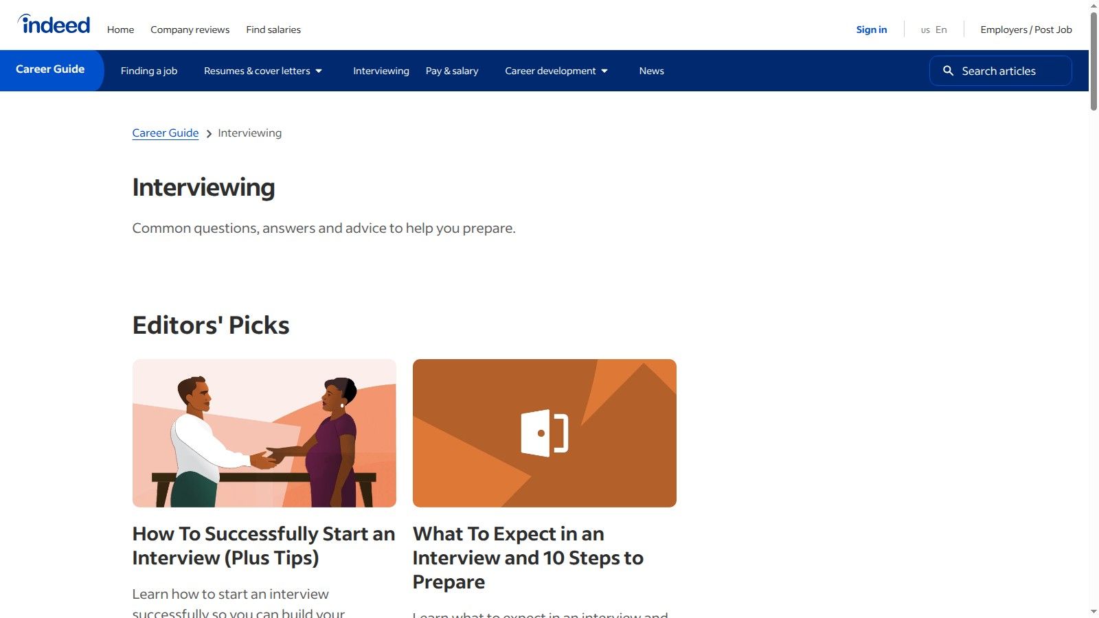 Indeed Career Tips (YouTube) + Indeed Career Guide